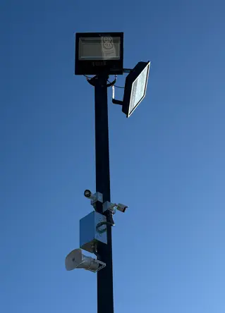 CCTV con iluminación autónoma, trabajo realizado por HRW.cl